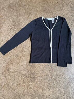 Liz Claiborne Villager Black Cardigan